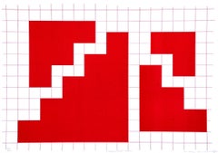 Situación A - Litografía de Nicola Carrino - 1970