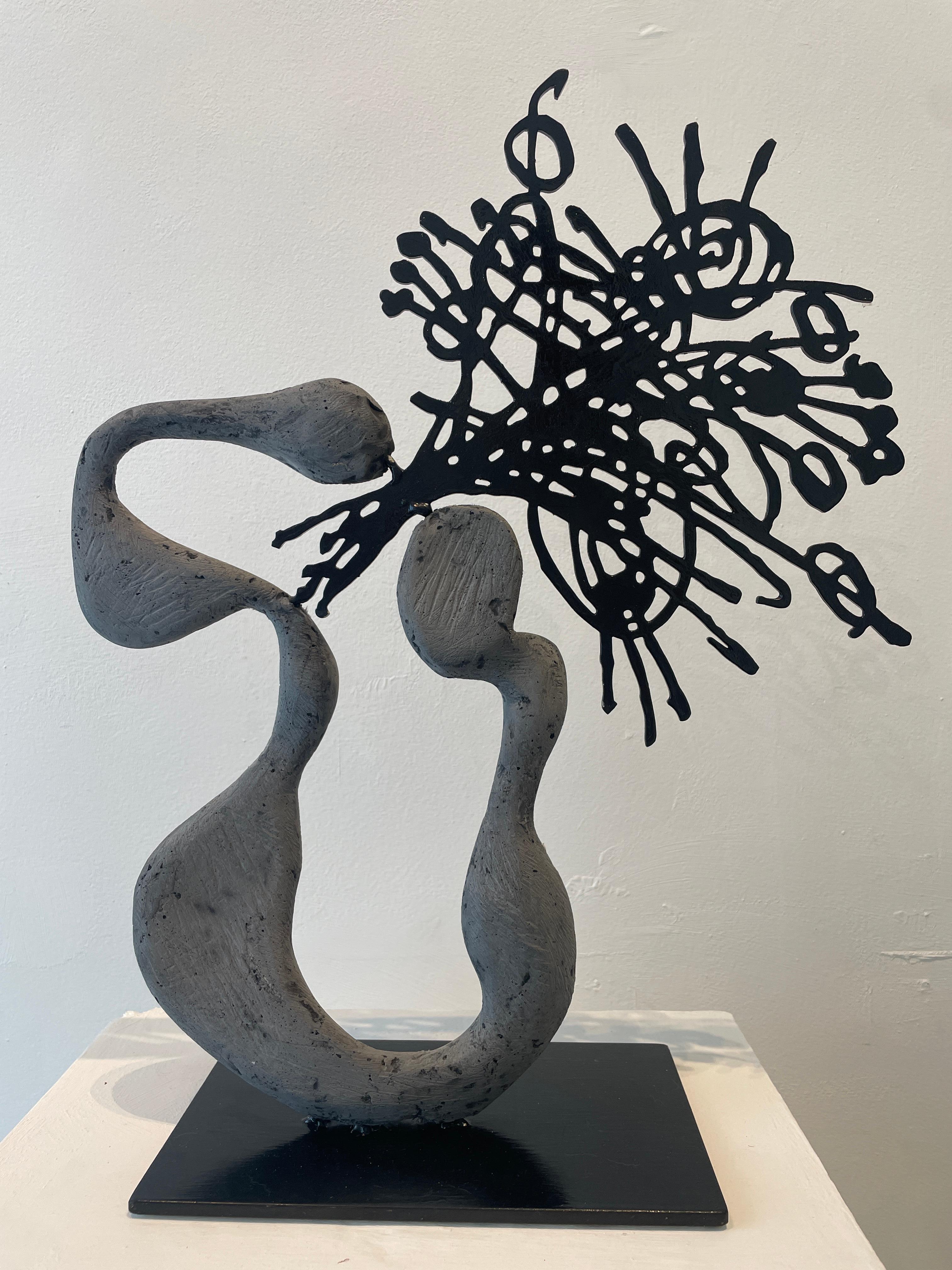 Fiore Nero Nº 2 - Sculpture di Nicola Cucchiaro