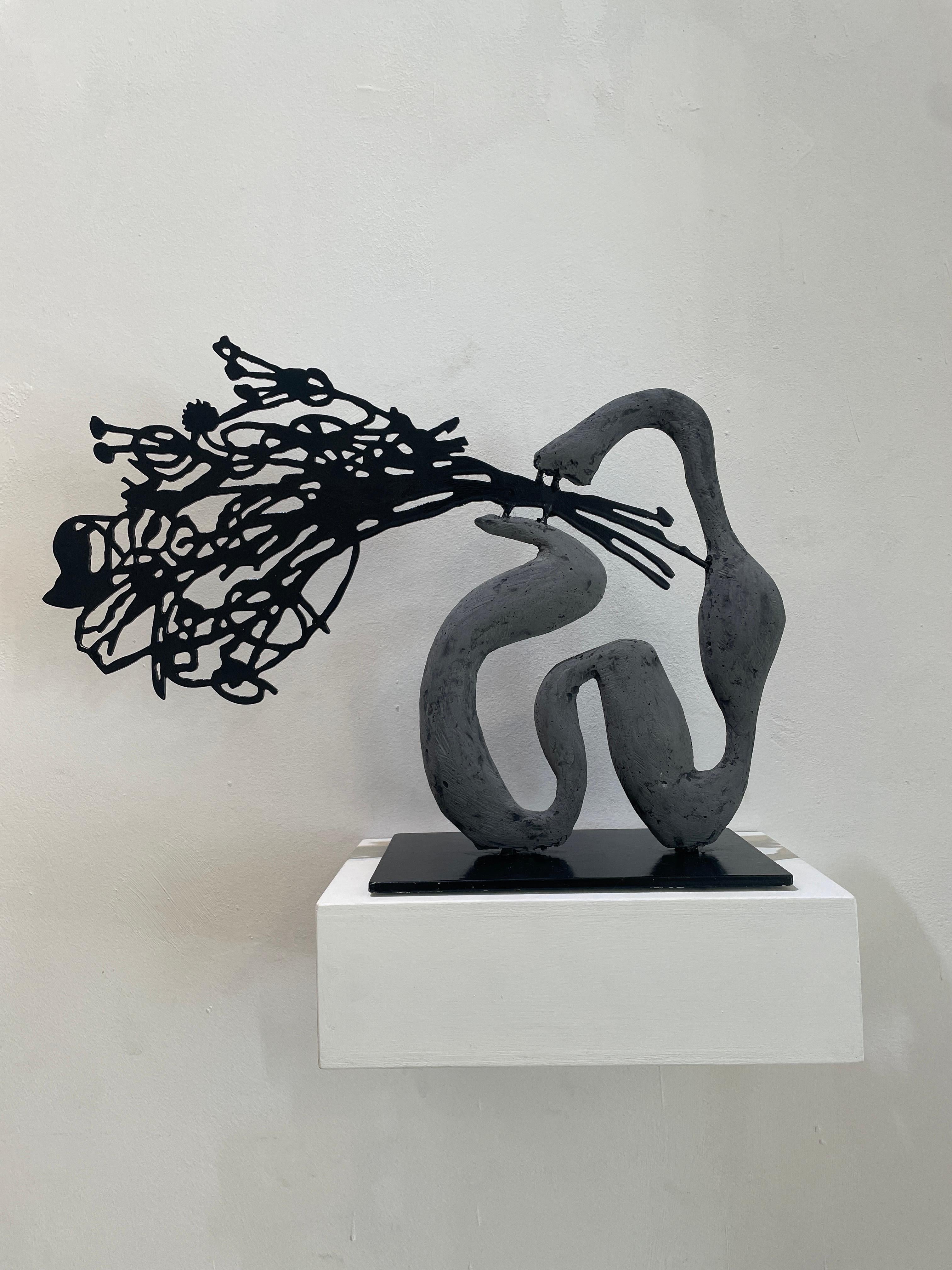 Fiore Nero Nº 3 - Sculpture di Nicola Cucchiaro