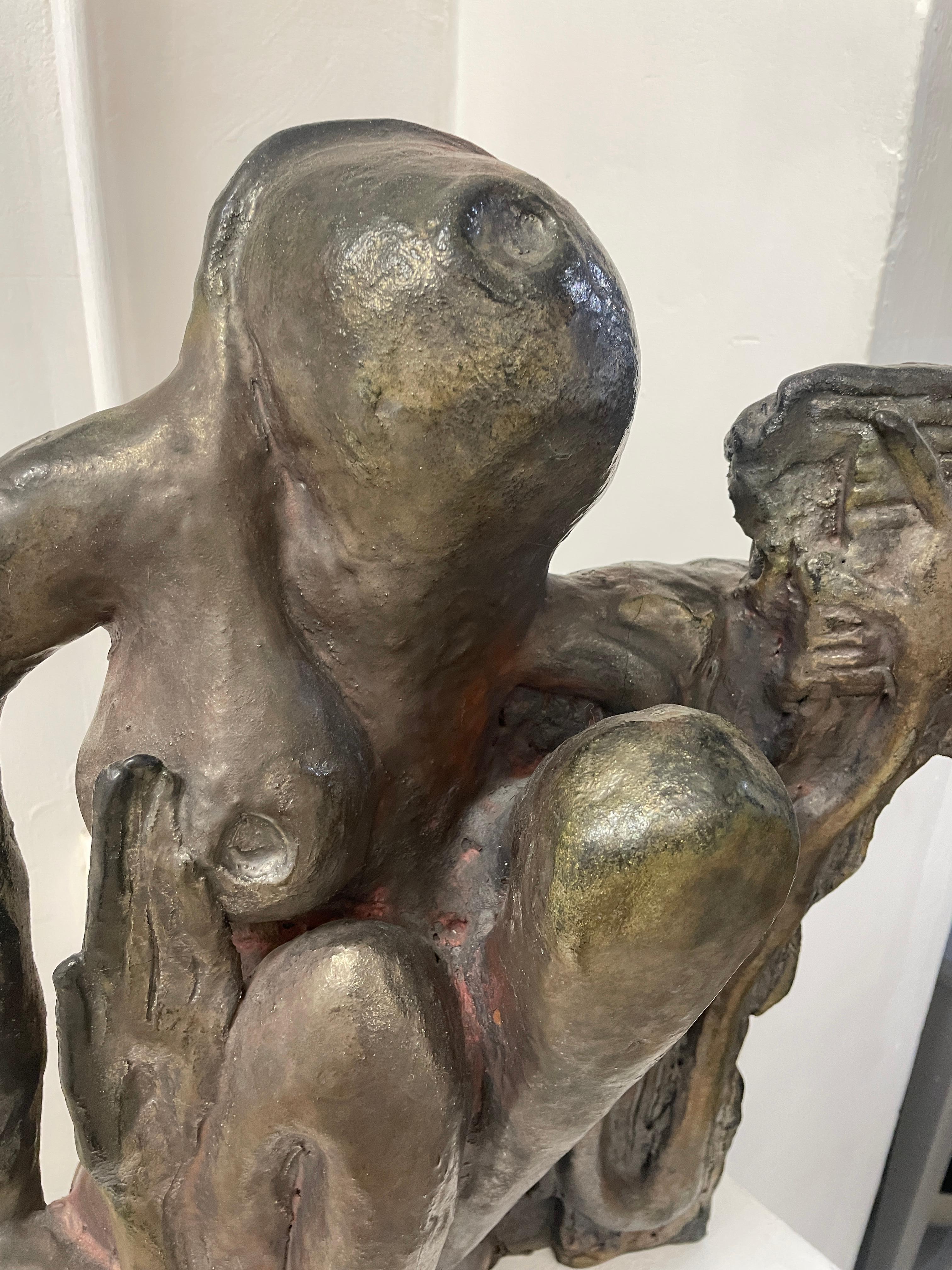 Untitled Raku Sculpture For Sale 10