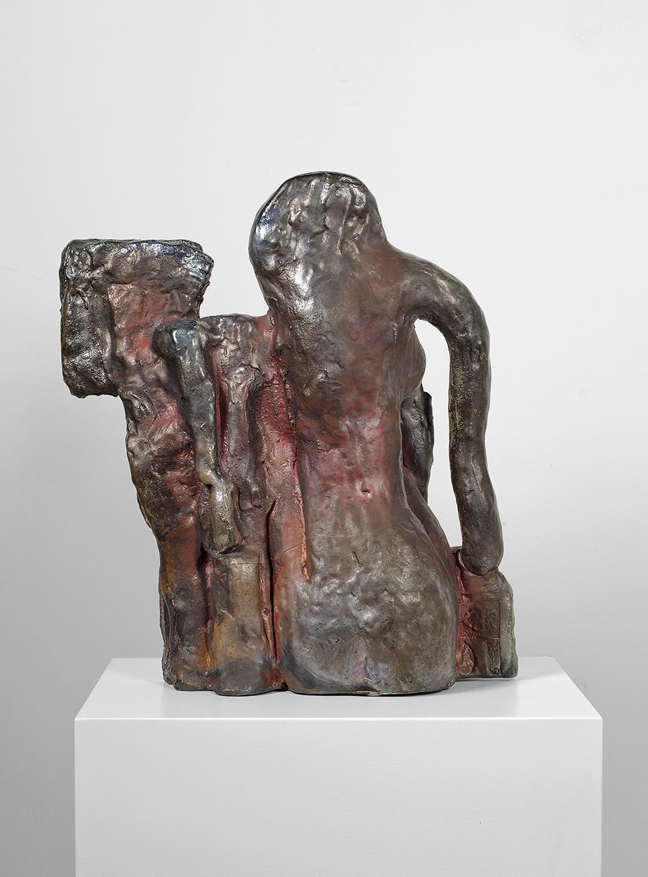 Untitled Raku Sculpture For Sale 2