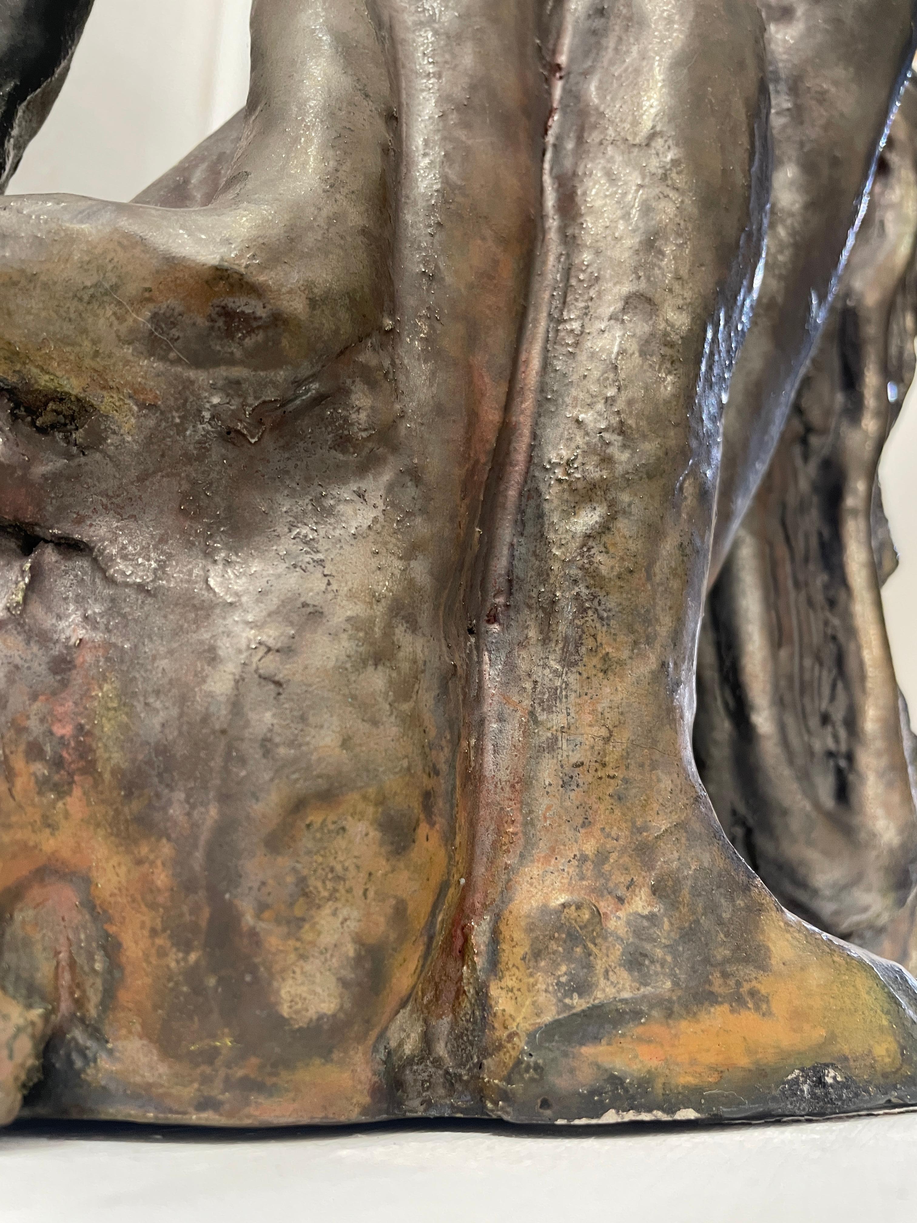 Untitled Raku Sculpture For Sale 6