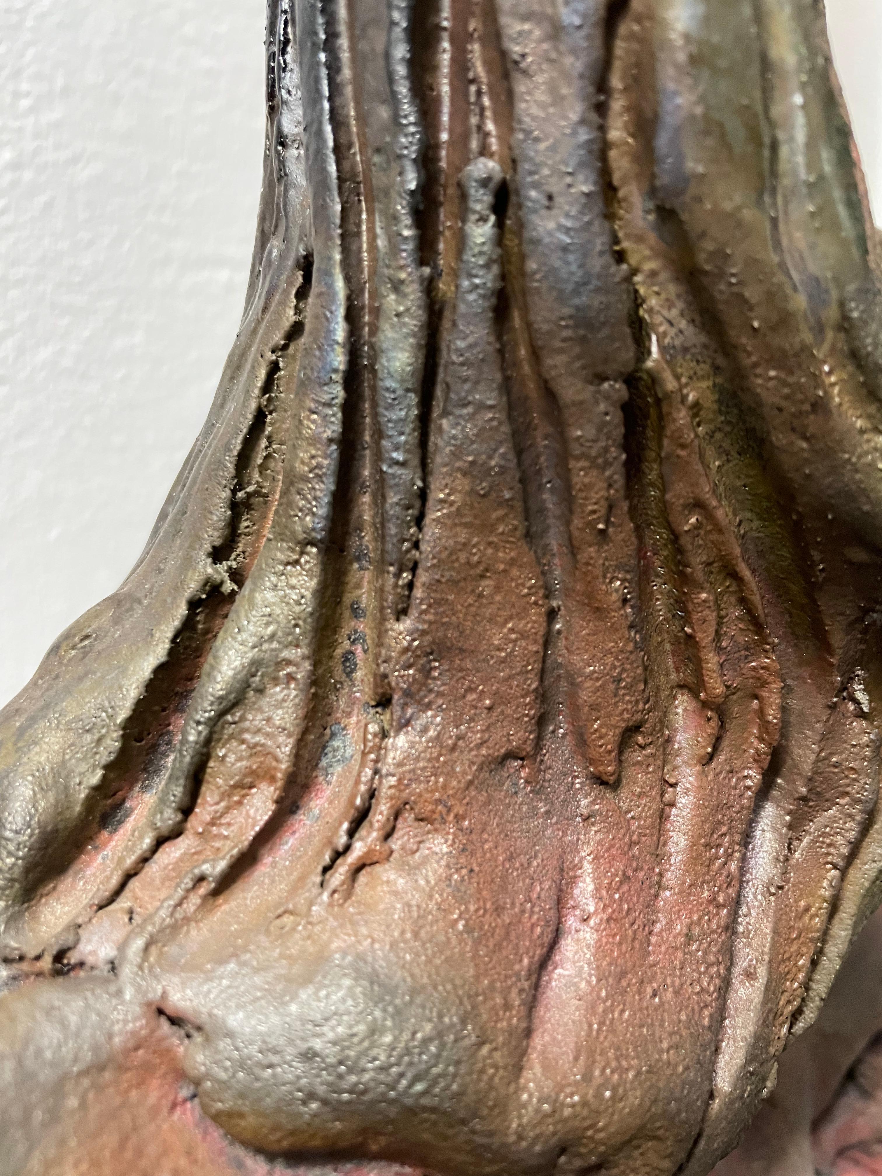Scultura Raku II senza titolo - Sculpture di Nicola Cucchiaro