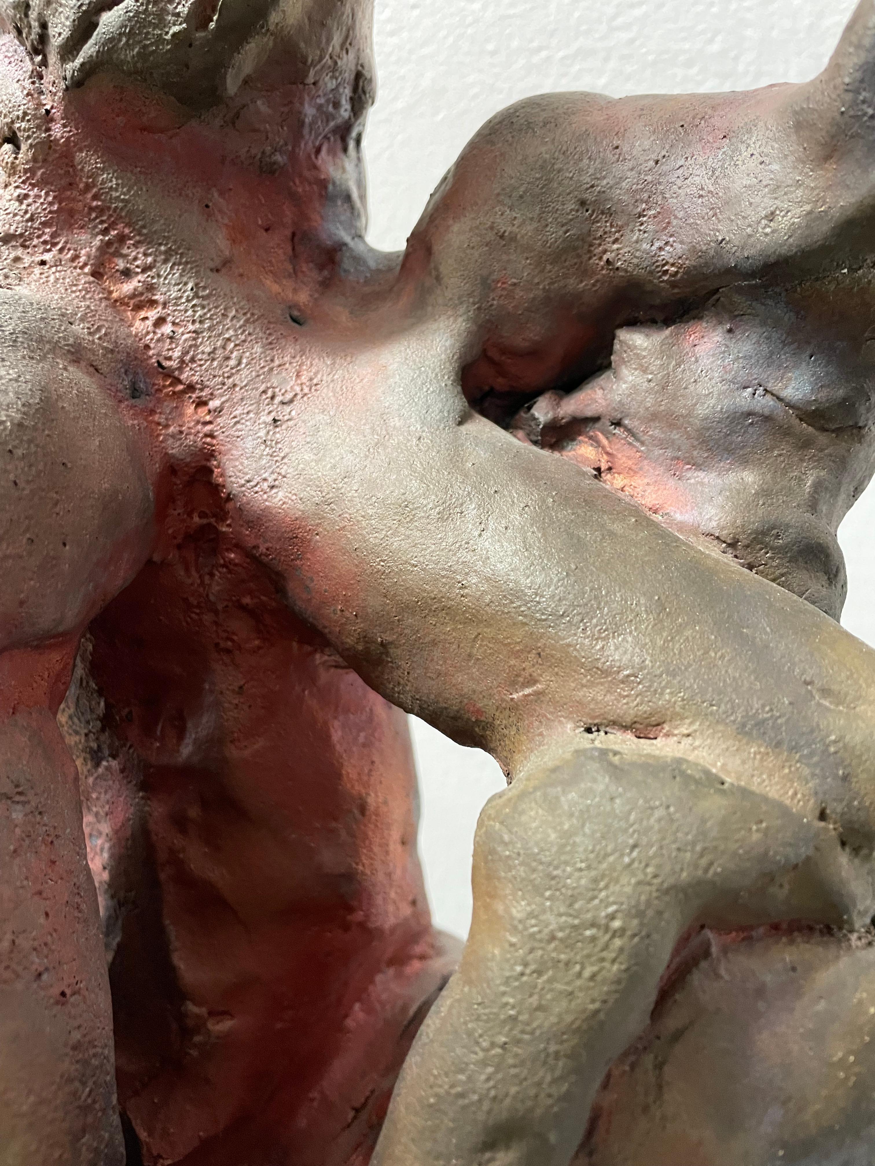 Scultura Raku II senza titolo - Sculpture Astratto di Nicola Cucchiaro