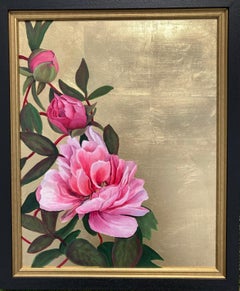 Spetchley Coral Peonies on Gold