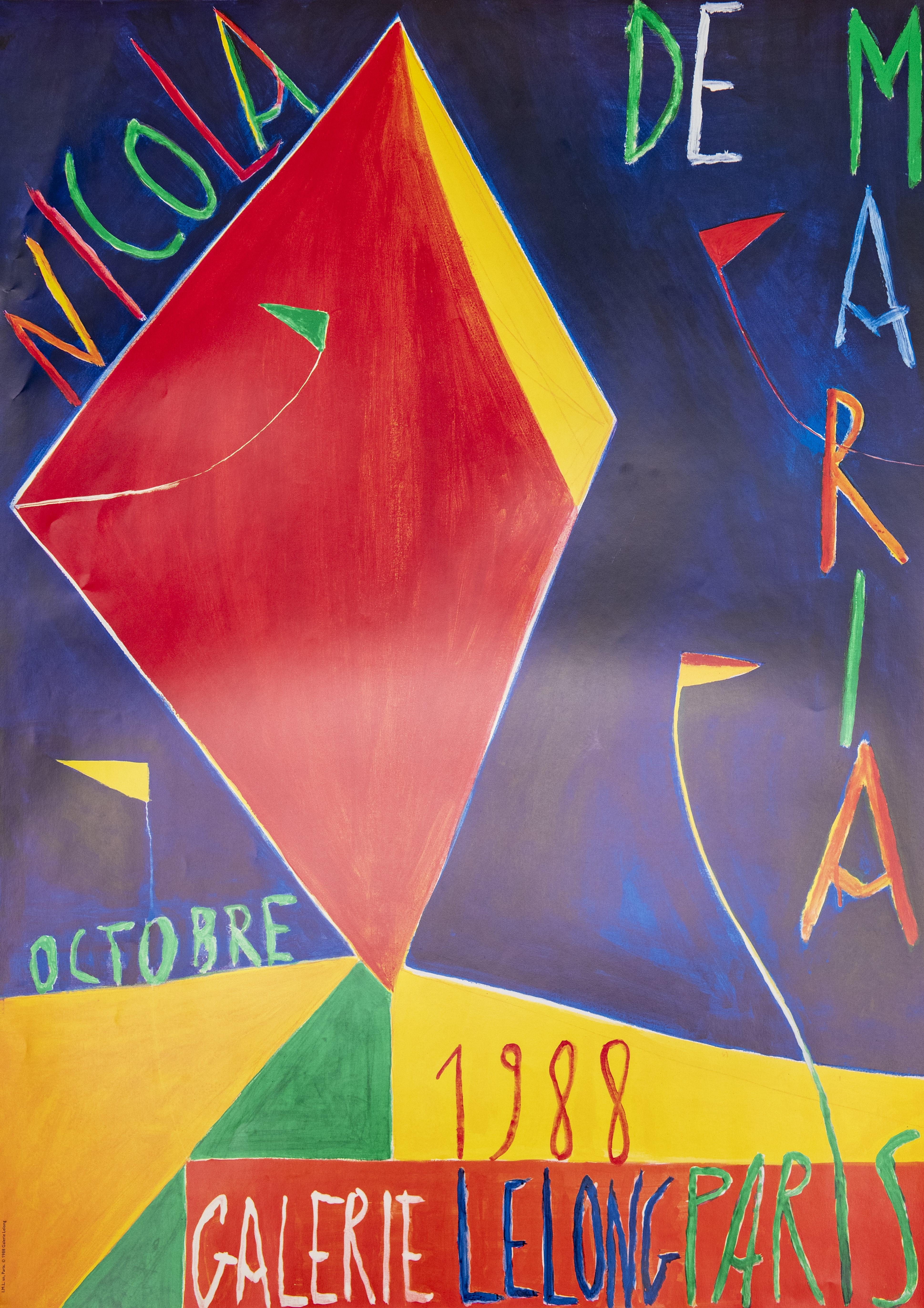 Print de Nicola De Maria - Nicola de Maria - Cartel de exposición 1988