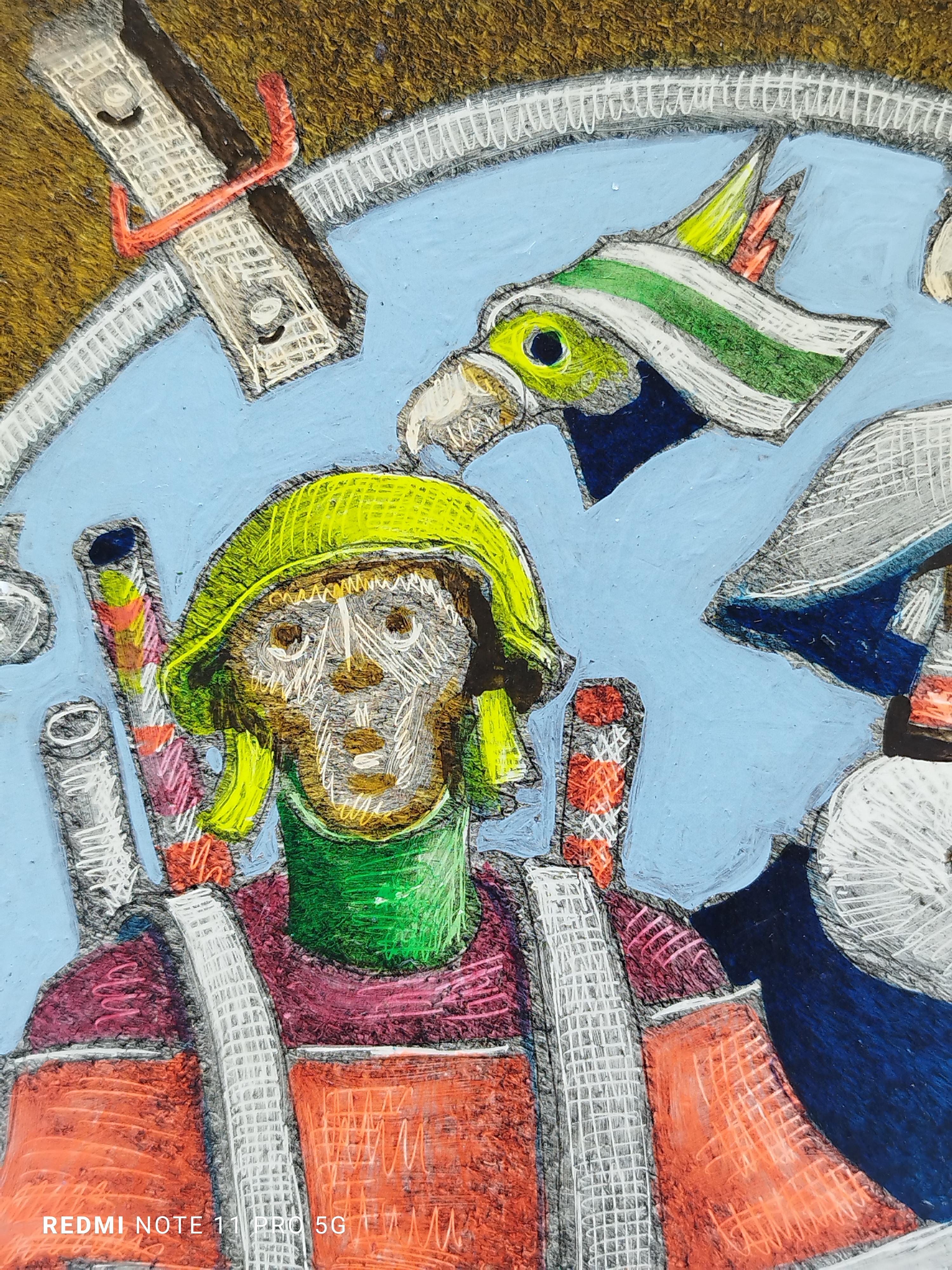 PERSONAGGI - Olio su masonite, Nicola Gambedotti, 1970 en venta 6
