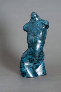 Torse-Torsade-opera d'arte originale femminile in bronzo in vendita-Arte contemporanea
