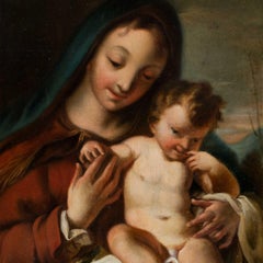 Taller de Nicola Grassi (Rococó veneciano) - Pintura del siglo XVIII - Virgen Niña