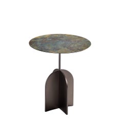 Nicola Iron Side Table by De Castelli