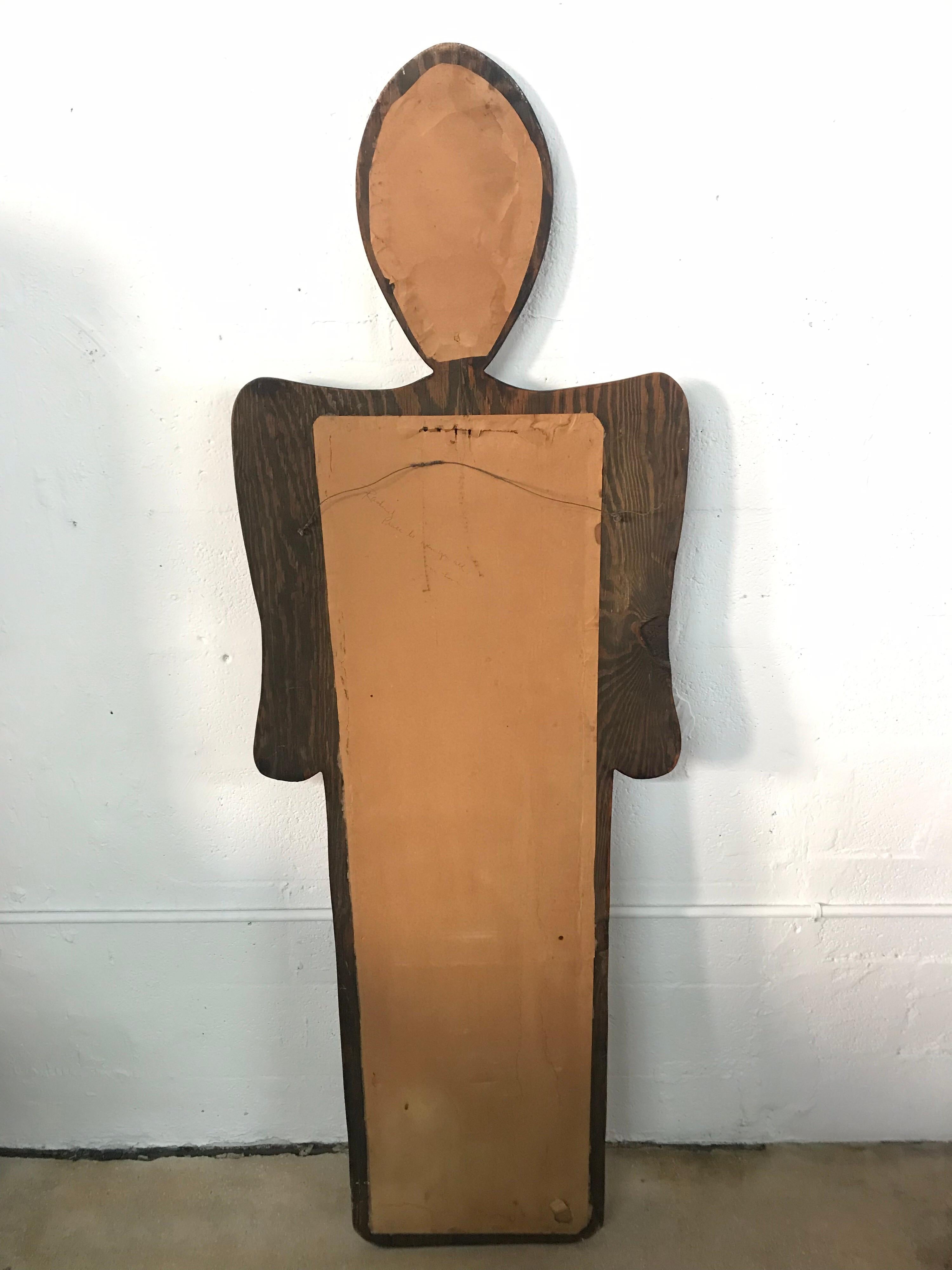 Post Modern Figural Full Length Floor or Wall Mirror, USA, Circa 1980s 3