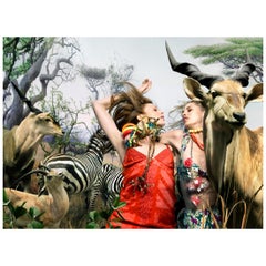 Vintage Nicola Majocchi Photograph Safari Fashion, 2001