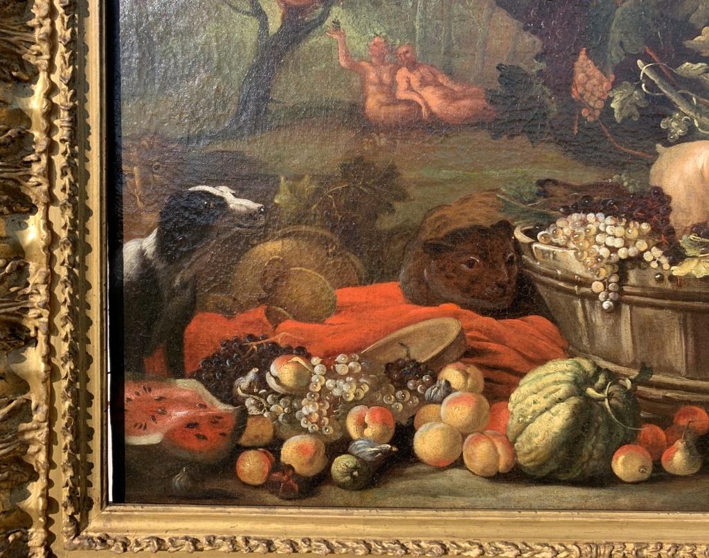 Nicola Malinconico (Napoli) - Natura morta del XVII secolo - Satiri animali 1