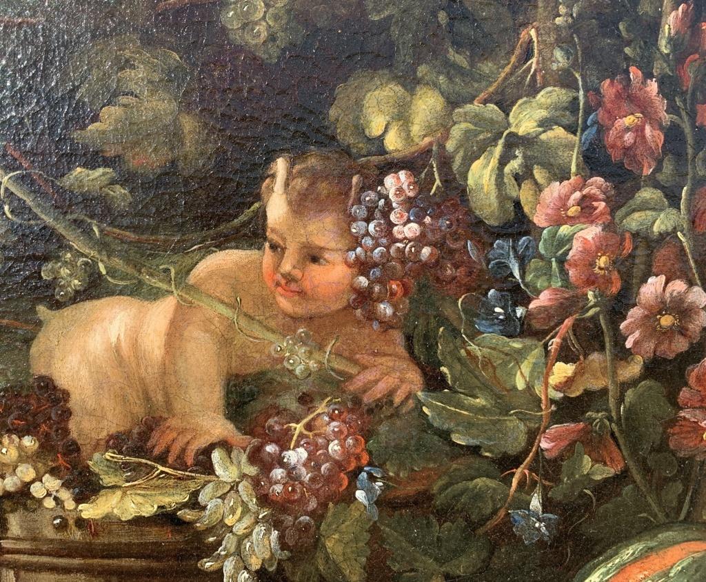 Nicola Malinconico (Napoli) - Natura morta del XVII secolo - Satiri animali 3