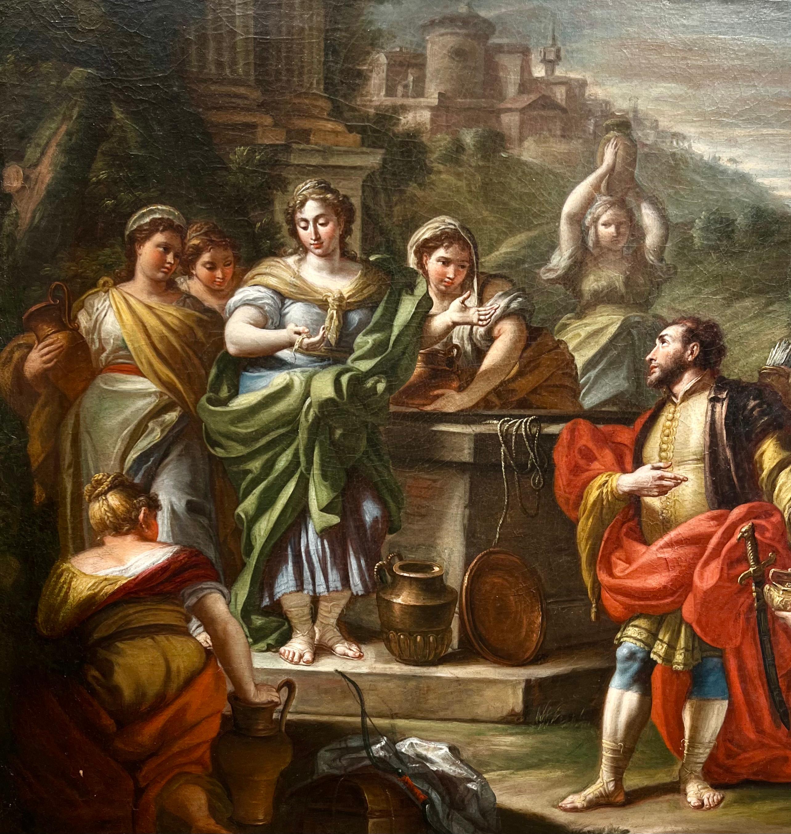 Rebeca en el pozo - Painting de Nicola Maria Rossi