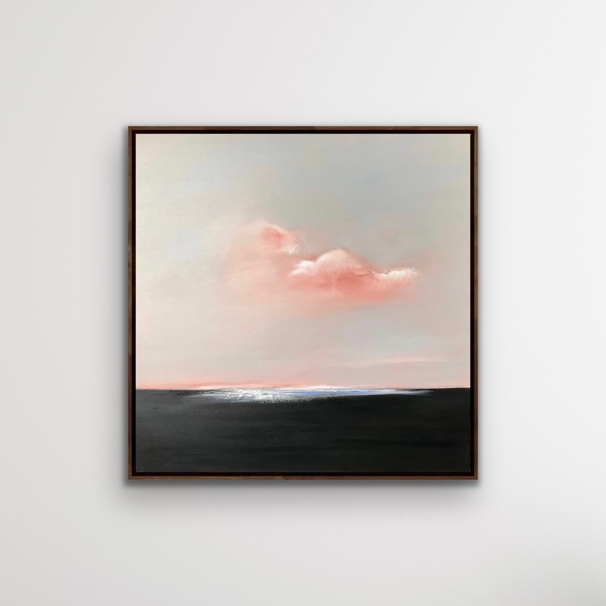 templation, atmosphärische zeitgenössische Landschaftskunst, Wolken- und Skyline-Kunst (Zeitgenössisch), Painting, von Nicola Mosley