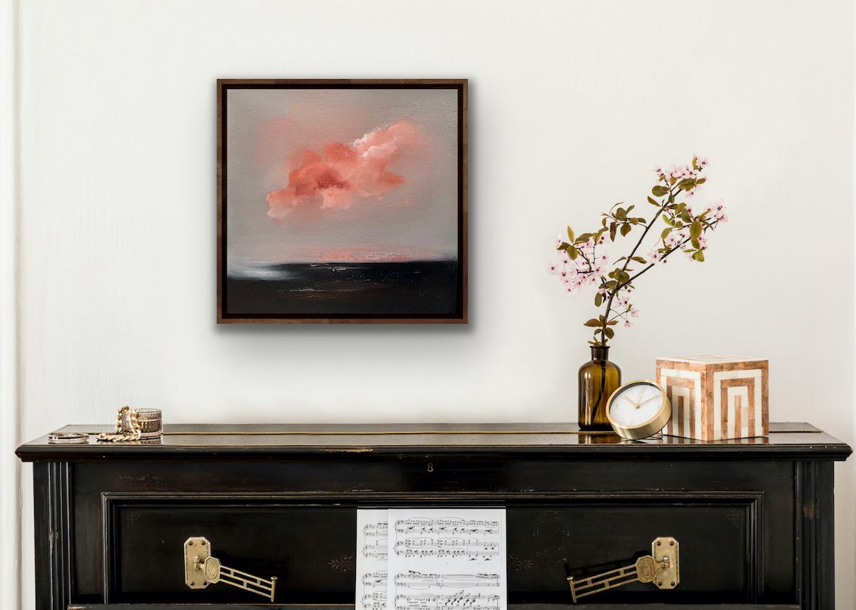 Dusk Falls, Original painting, Landscape art, Atmospheric art , Realist Painting For Sale 6