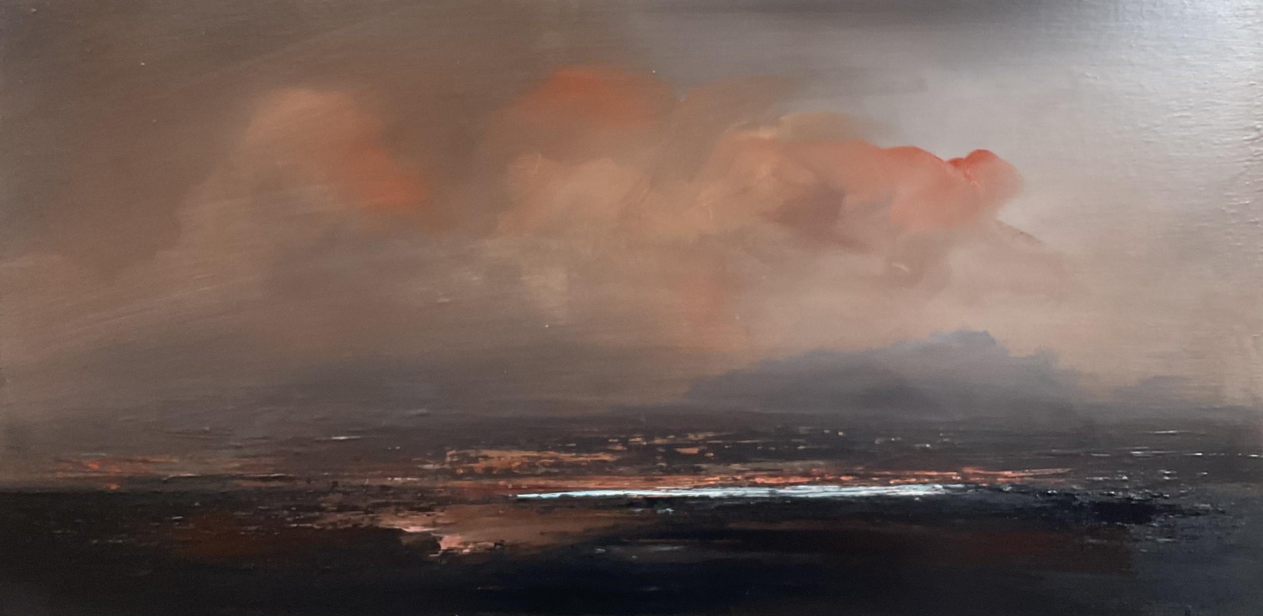 Nicola Mosley Landscape Painting - Fleeting Day Unravels
