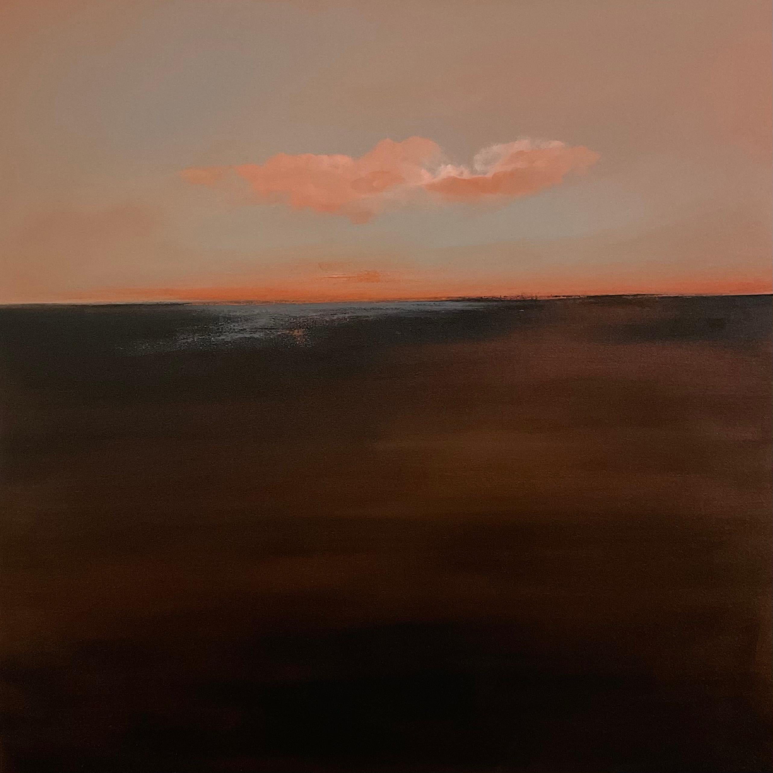 Nicola Mosley Landscape Painting - Morning Calm, landscape, seascape, coastal, Cornwall