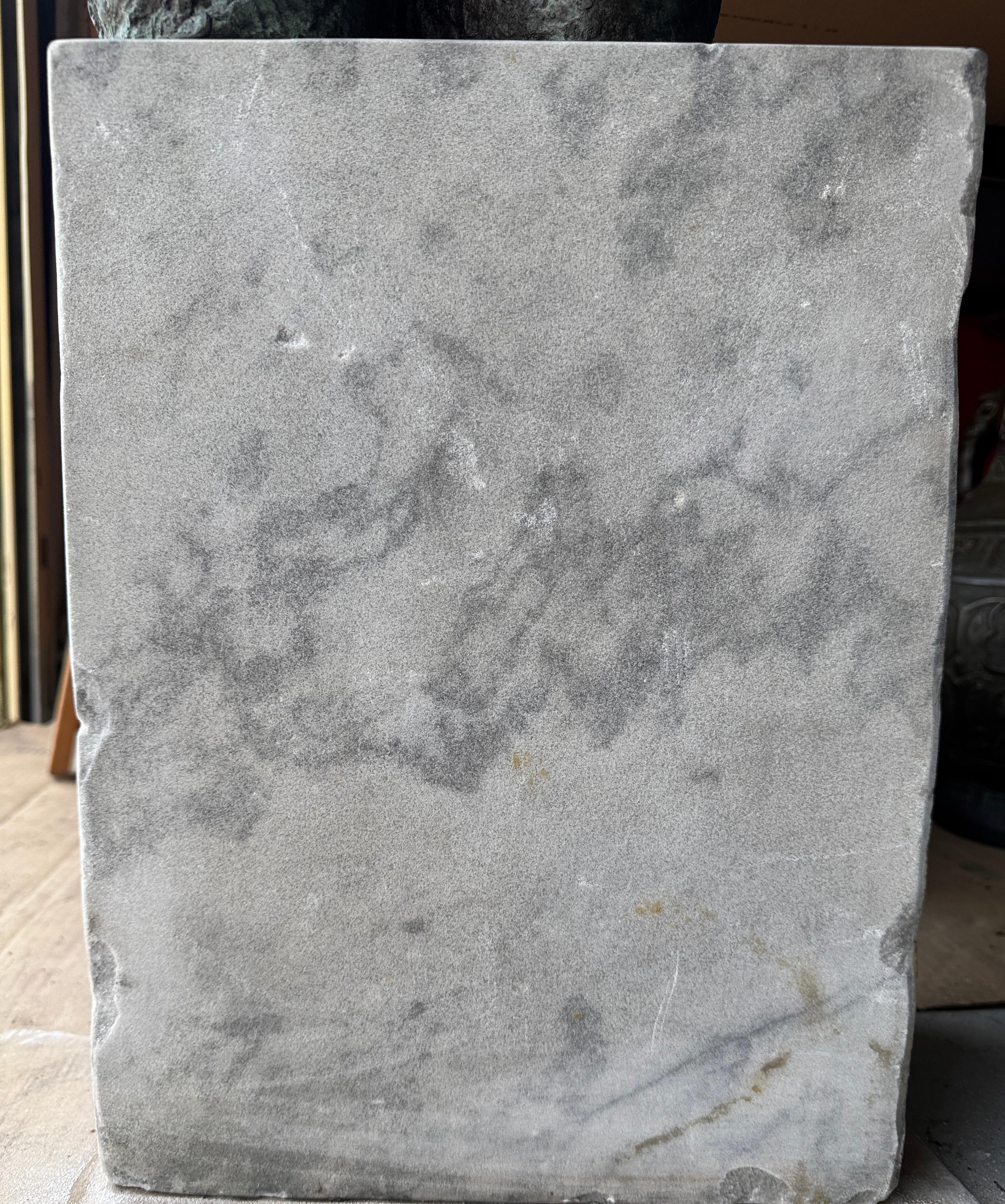 Nude Male Torso Bronze Sculpture on Marble For Sale 9