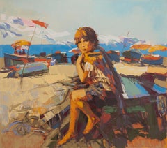 Nicola Simbari Marco Signed Contemporary Modern Serigraph 147/300 Framed 1978