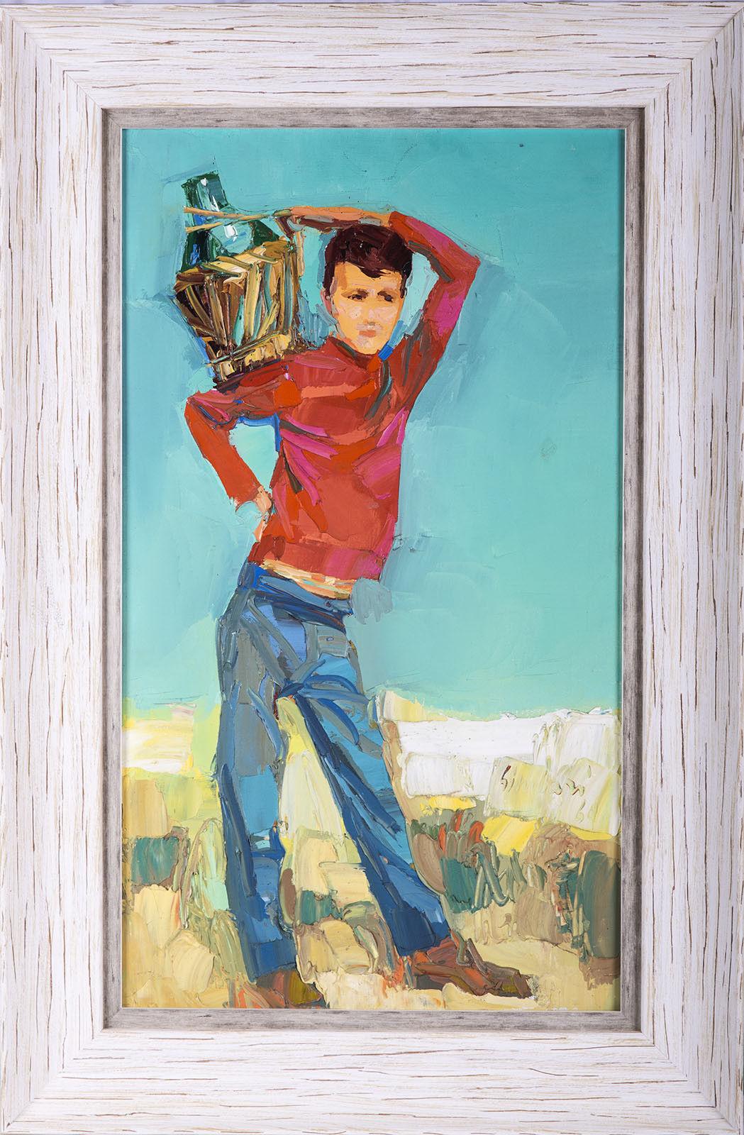Artist: Nicola Simbari
Title: Boy with Wine Jug
Medium: Original Oil on Canvas
Size: 24" x 13 3/4"
Framed: 30" x 19 3/4"
Year: 1964
Condition: This piece is in perfect condition

All offers will be considered and shipping is free! 

  Beautiful
