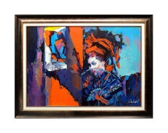 Nicola Simbari Original Oil Painting On Canvas Beach Signed Figurative Large Art