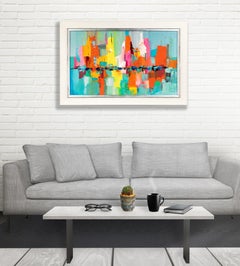 Nicola Simbari Sailboats in Venice Signed Original Painting
