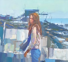 Young Woman By The Sea Cost