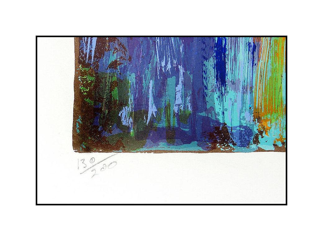 Nicola Simbari Original Color Silkscreen Large Hand Signed Nino Seascape Artwork For Sale 4