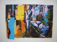 Nudo - Serigrafia di Nicola Simbari - 1976