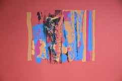 Nudo rotondo in rosso - Serigrafia di Nicola Simbari - 1976