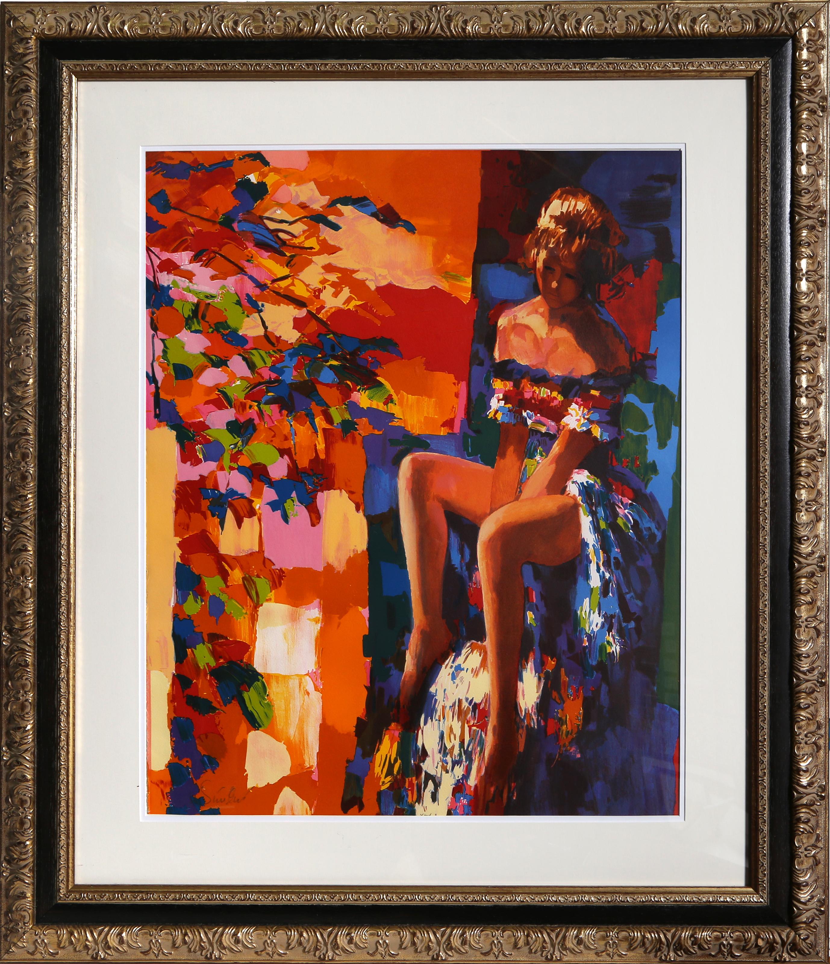 Femme assise de Nicola Simbari, italien (1927-2012)
Sérigraphie, signée et numérotée au crayon.
Edition de 162/300
Taille : 28.5 x 23 in. (72.39 x 58.42 cm)
Taille du cadre : 41.5 x 36 pouces