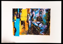 Two Models - Original Lithograph by Nicola Simbari - 1976