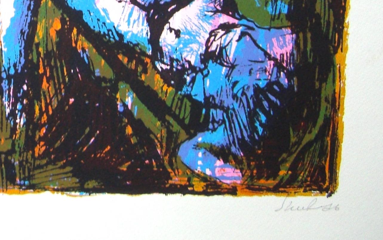 Two Models - Original Lithograph by Nicola Simbari - 1976 For Sale 2