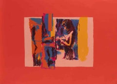 Woman I - Screen Print by Nicola Simbari - 1970s