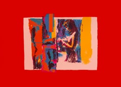 Mujer - Serigrafía de Nicola Simbari - Años 70