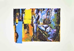 Femme - Sérigraphie de Nicola Simbari - 1975 environ