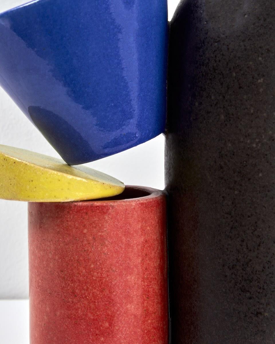 Nicola Tassie, composition en bleu, rouge et jaune Excellent état - En vente à London, GB