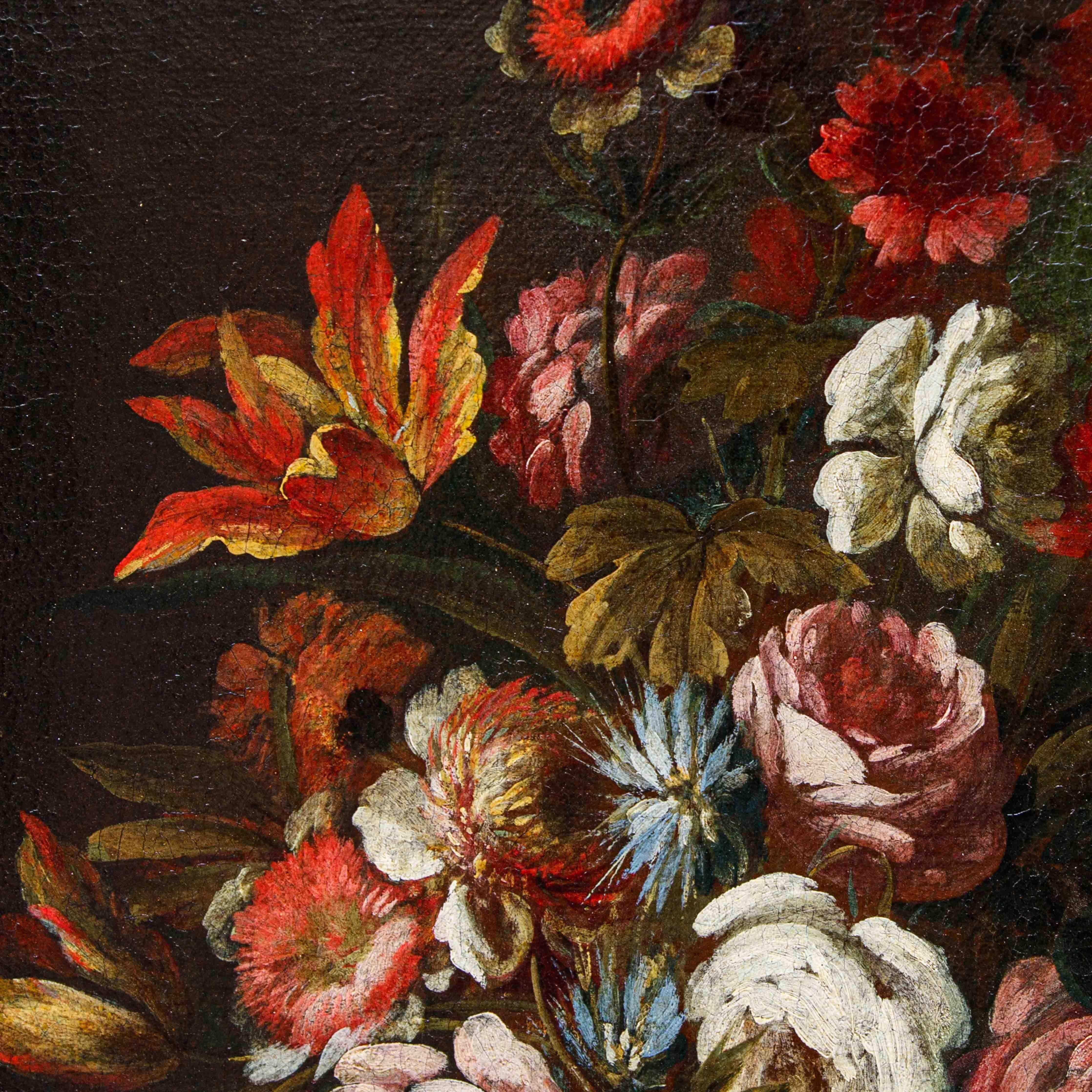 Nicola van Houbraken (Messina, 1668 - Pisa, 1733) (attr.), Flower Vases 9