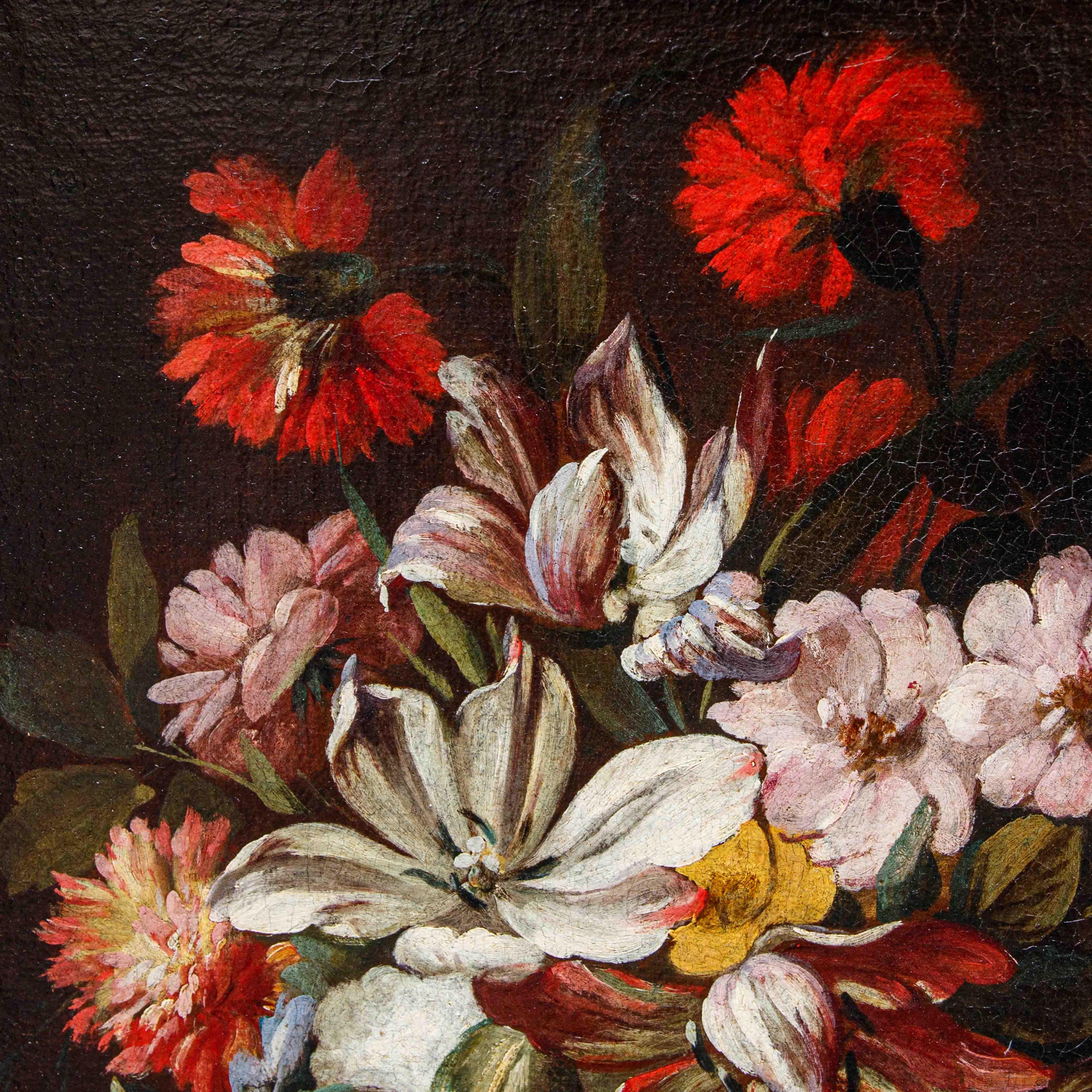 Nicola van Houbraken (Messina, 1668 - Pisa, 1733) (attr.), Flower Vases 1