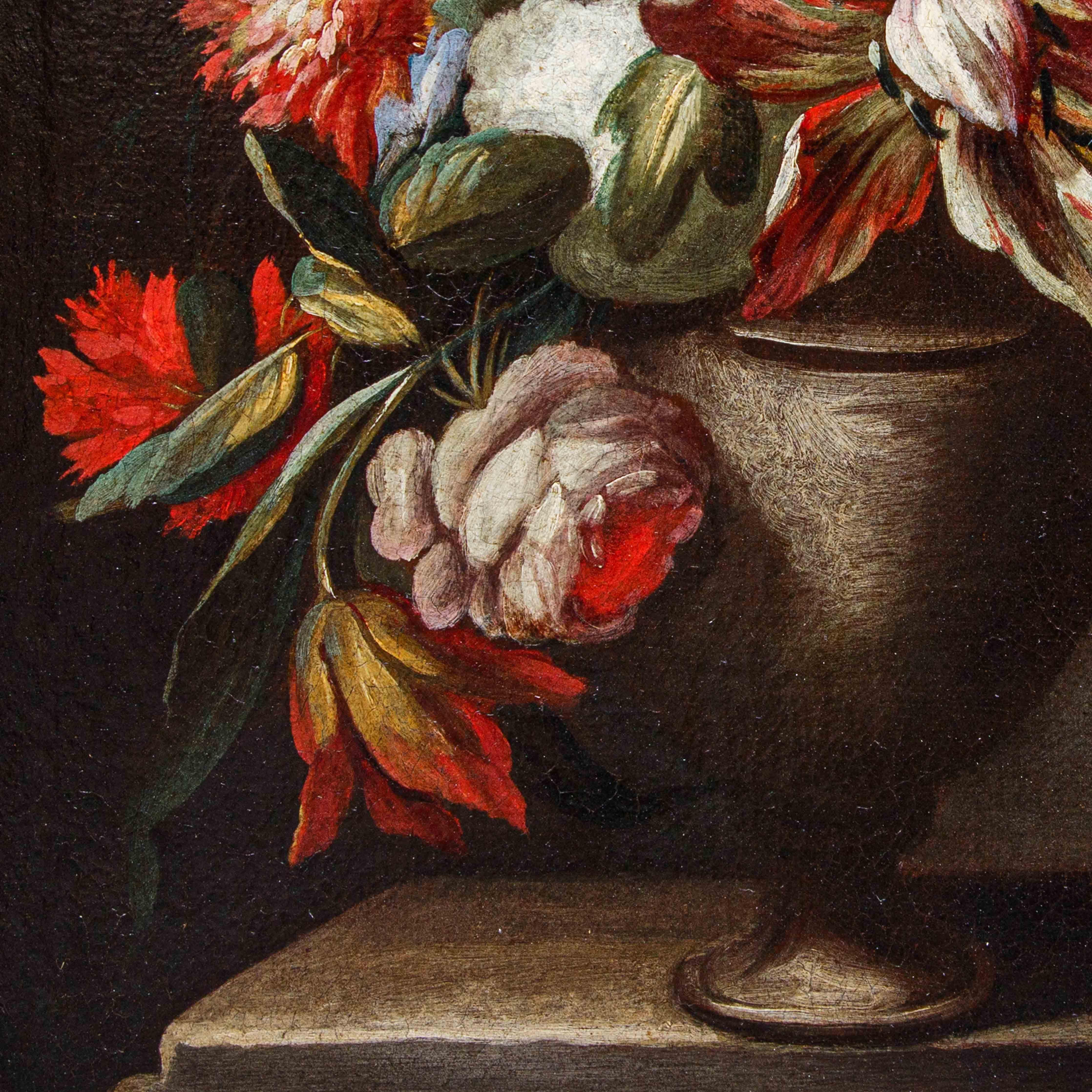 Nicola van Houbraken (Messina, 1668 - Pisa, 1733) (attr.), Flower Vases 2
