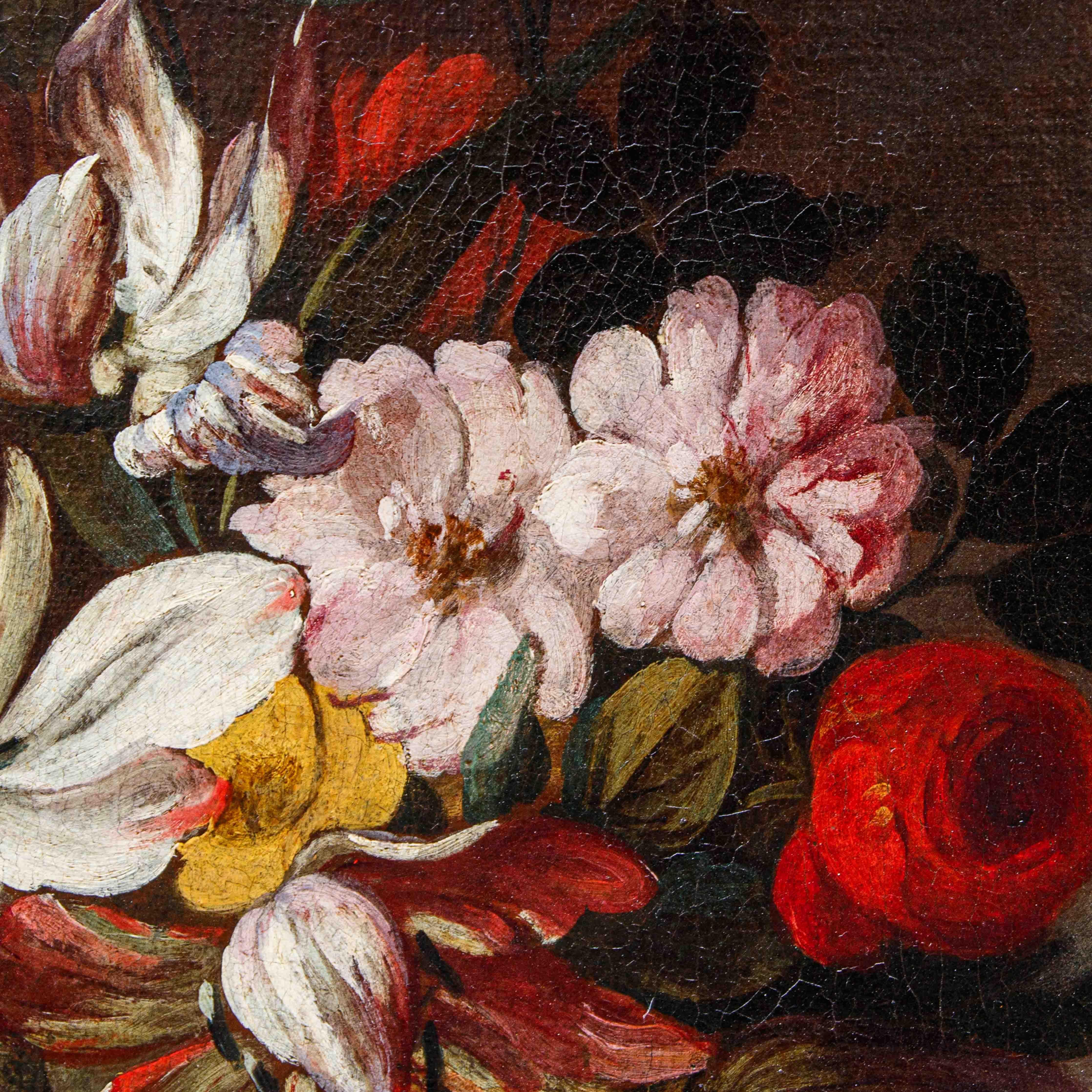 Nicola van Houbraken (Messina, 1668 - Pisa, 1733) (attr.), Flower Vases 3