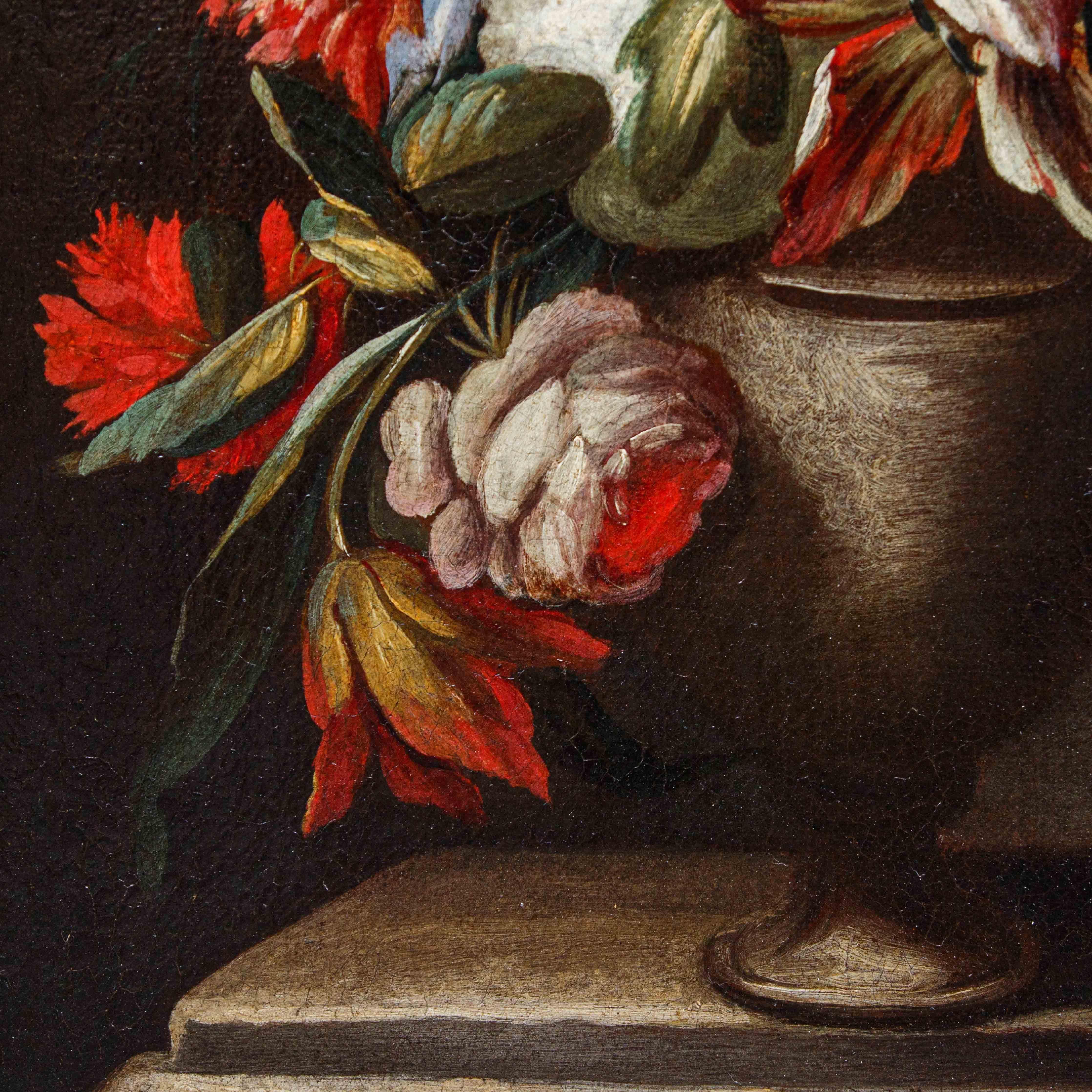 Nicola van Houbraken (Messina, 1668 - Pisa, 1733) (attr.), Flower Vases 6