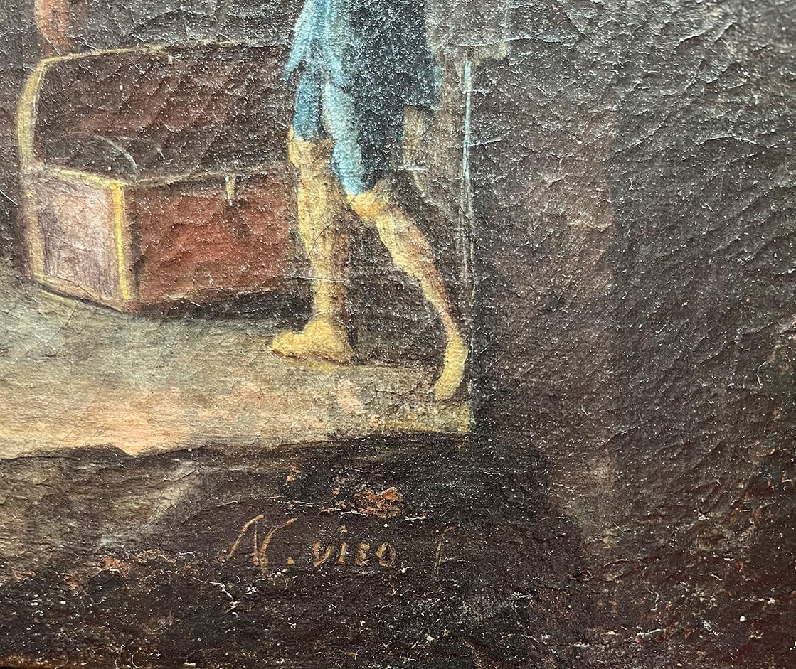 18th Century by Nicola Viso The adoration of the magi Oil on canvas For Sale 9