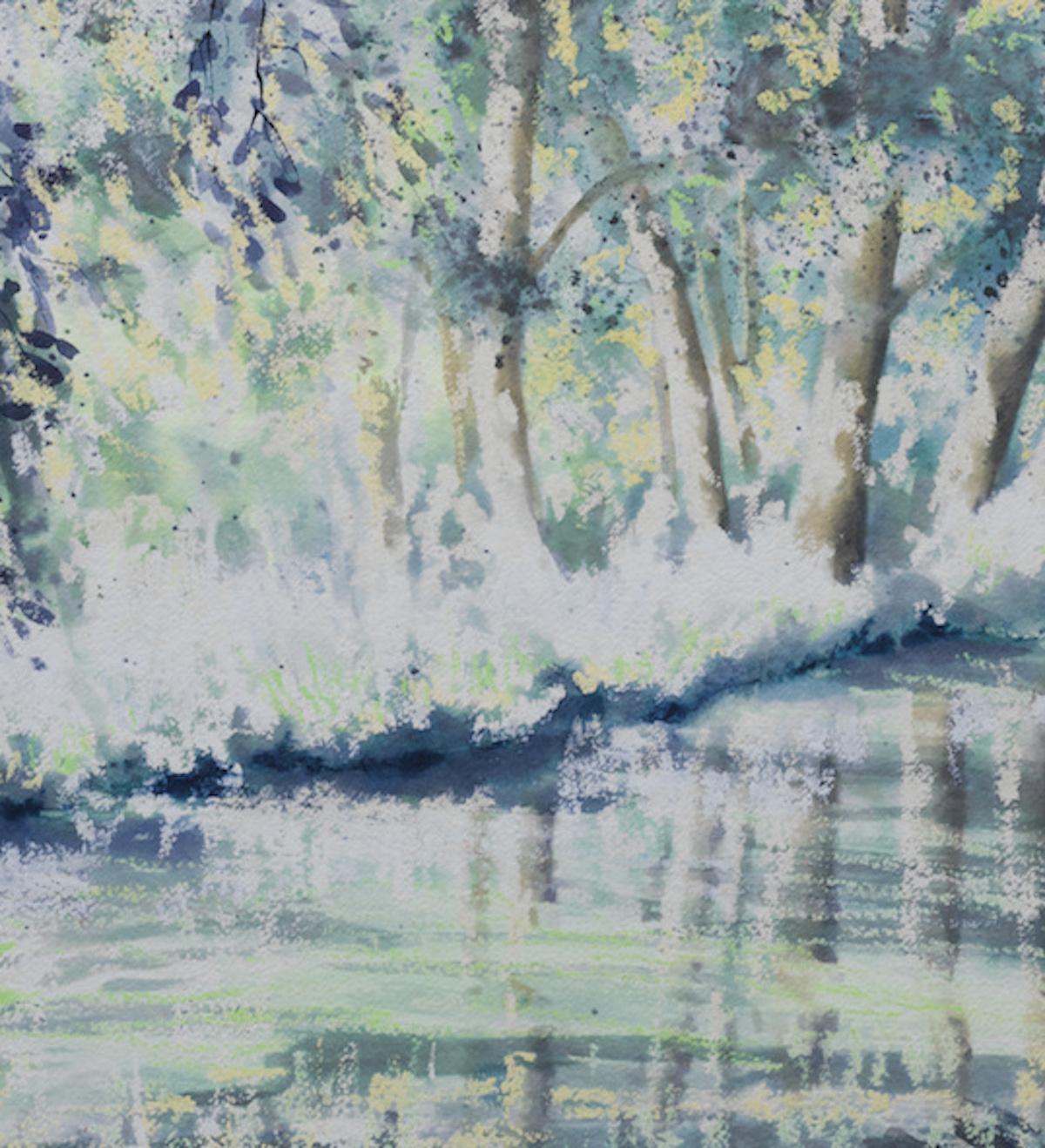 River Test Mixed Media Painting by Nicola Wiehahn, 2020 For Sale 4