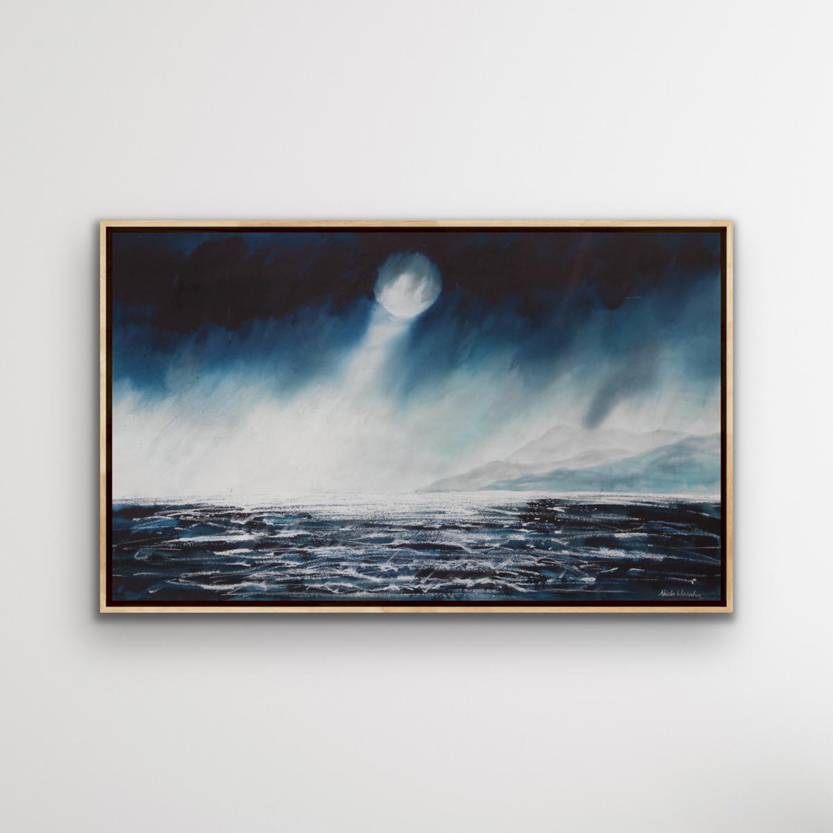 Storm Moon, Nicola Wiehahn, Contemporary art, Landscape painting, Atmospheric For Sale 2