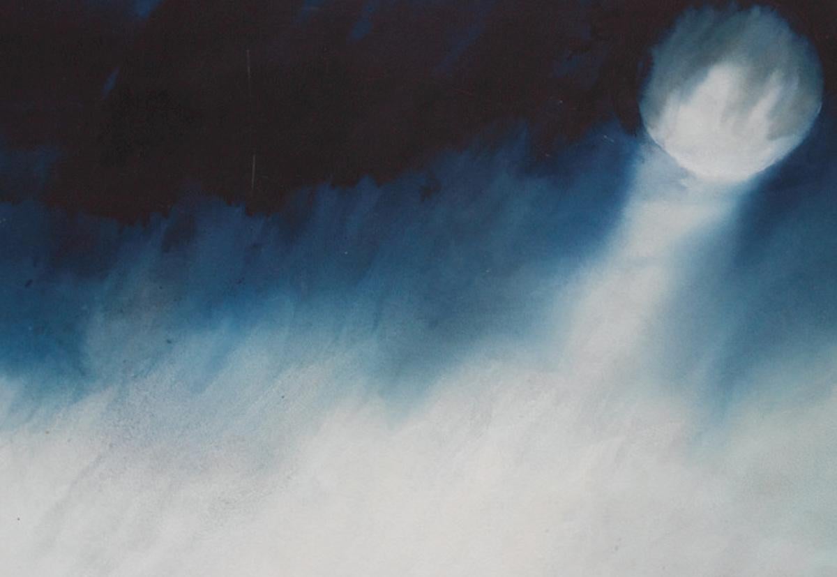 Storm Moon, Nicola Wiehahn, Contemporary art, Landscape painting, Atmospheric For Sale 3