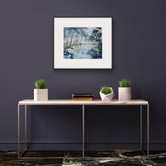 The Secret Pool Mixed Media Painting by Nicola Wiehahn, 2020, Landscape art