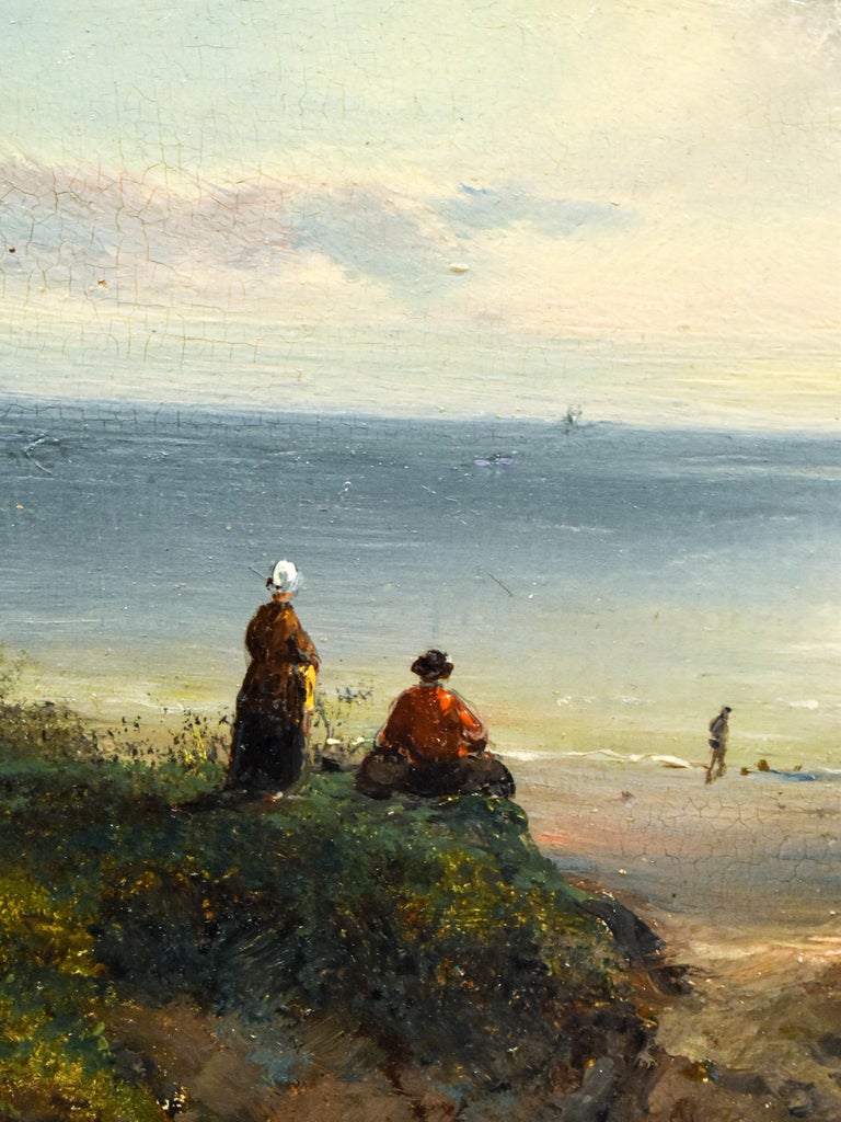 Seaview seen from the dunes - Nicolaas Riegen - Around 1860 For Sale 5